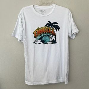 O’NEILL MEN’S CREWNECK SURFER WHITE T-SHIRT